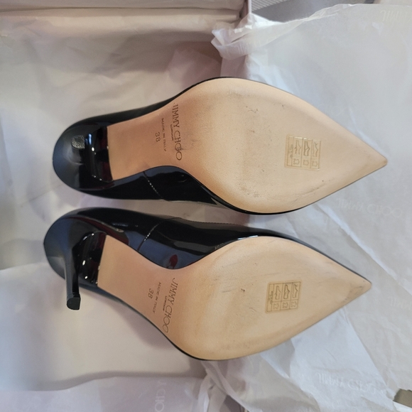JIMMY CHOO Patent Leather Anouk 120 Pump Size 38 - Picture 12 of 13
